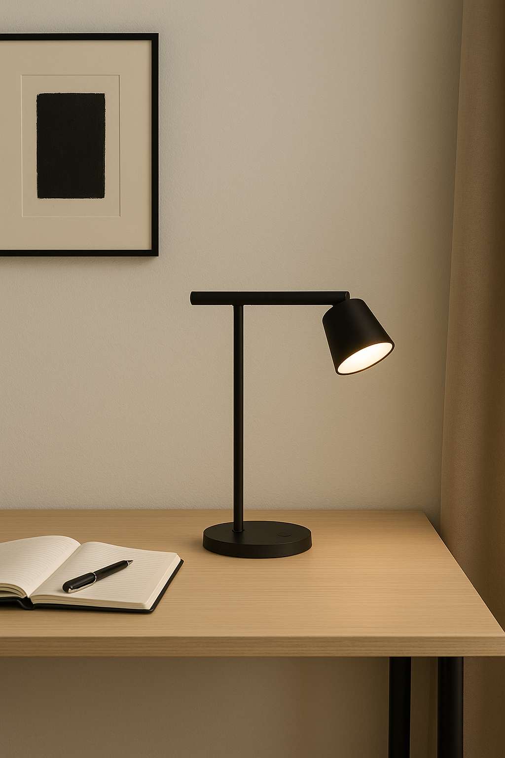 Minimal Desk Lamp in Aluminium – LED COB
