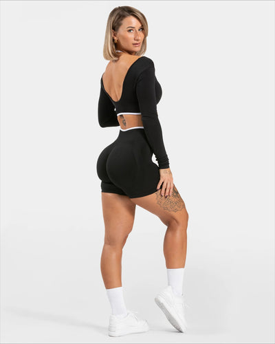 Asiline | High-Waisted Seamless Gym Shorts
